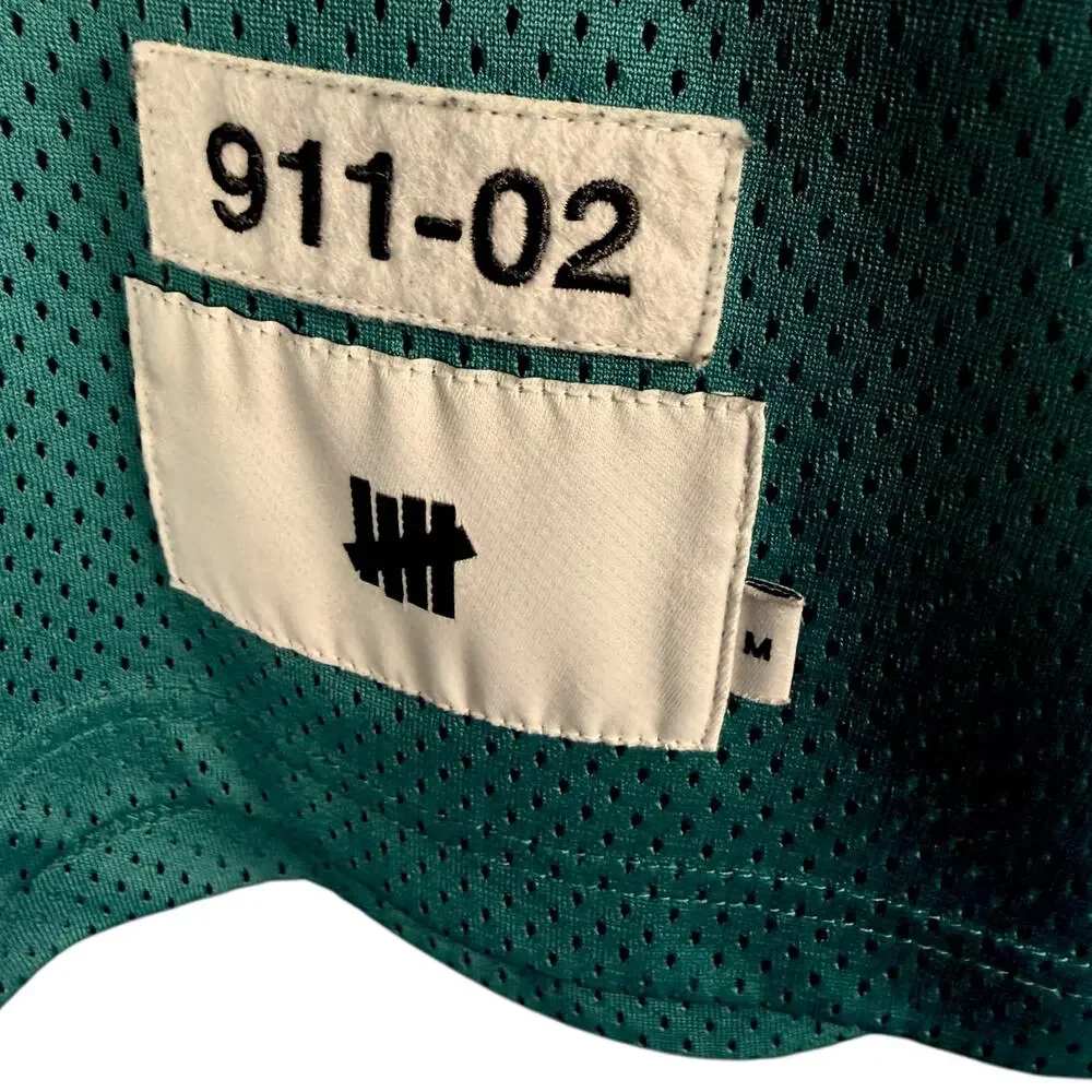 Undefeated Teal Green Aztec Men's Medium Basketball Mesh Jersey Streetwear